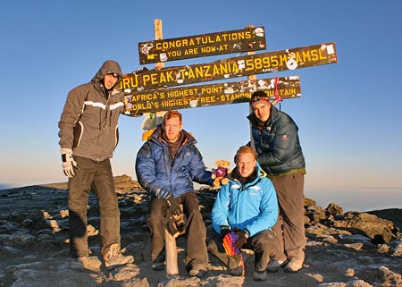 Phil Anderson on the summit of Kilimanjaro, 7summits.com Expeditions: www.7summits.com